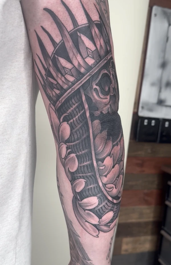 Blackwork Tattoo by Tim Lease