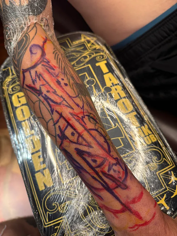 Cover-up Tattoo by Tim Lease